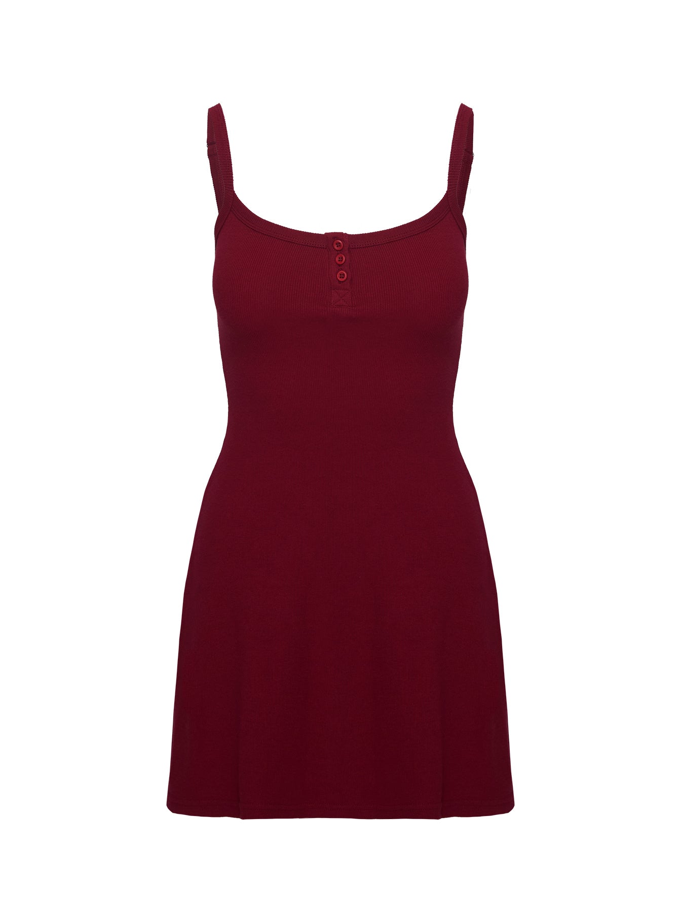 princess polly ribbed dress Baseline Rib Mini Dress Red