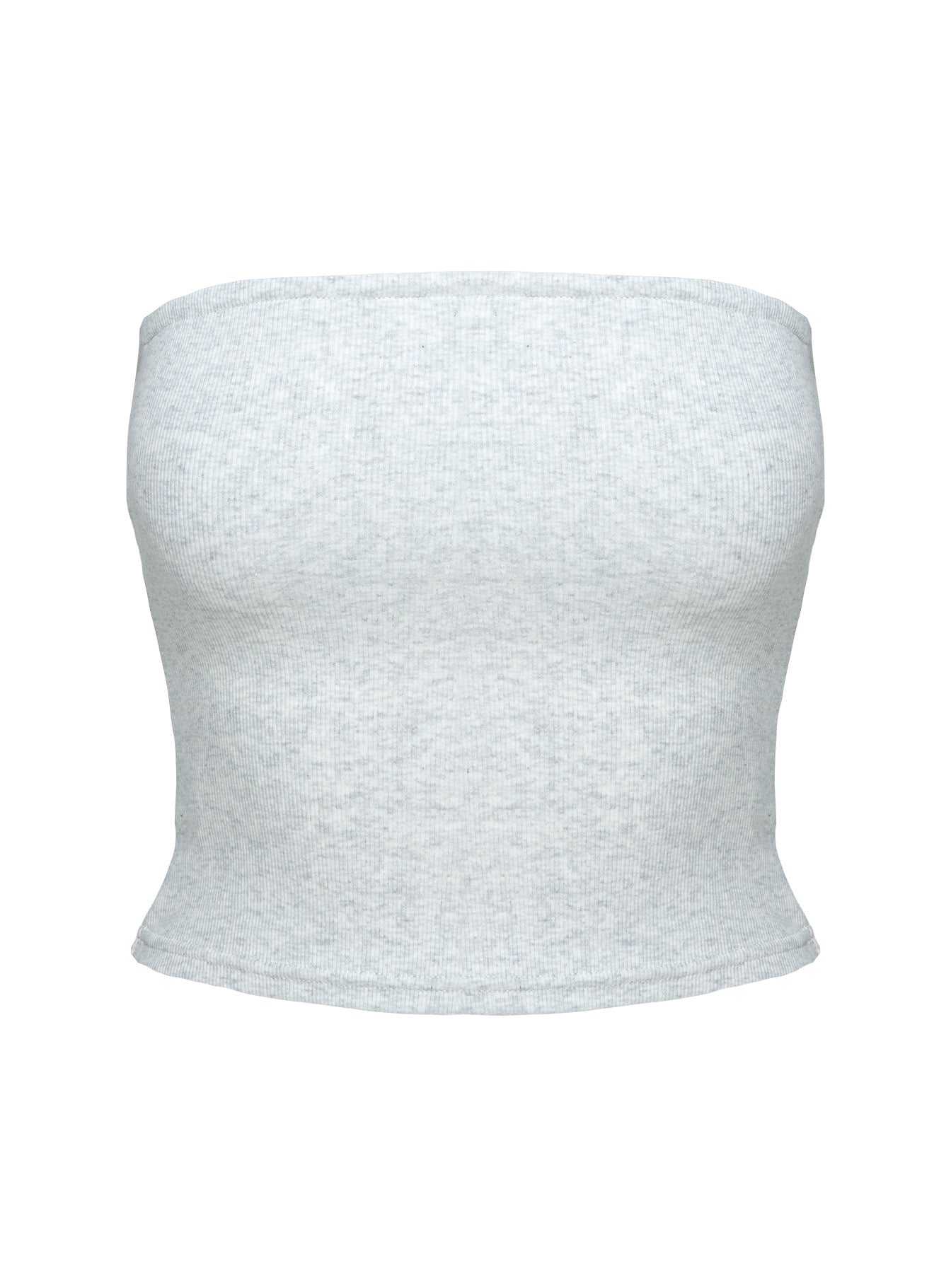 product Princess Polly Baseline Strapless Rib Top Grey Sleeveless straight 