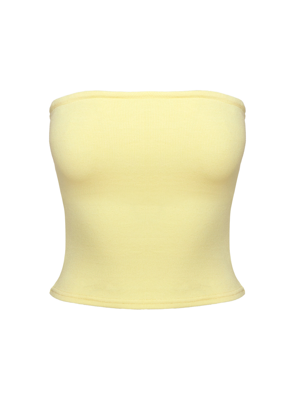 Yellow Ridding Top Baseline Strapless Rib Top Yellow | Princess Polly