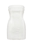 Bertrand Strapless Mini Dress White