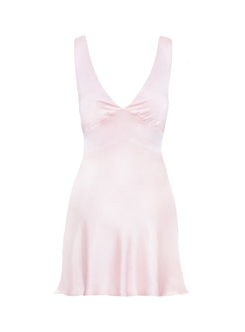 Birdette Plunge Mini Dress Pink | Princess Polly Birdette Plunge Mini Dress Pink | Princess Polly
