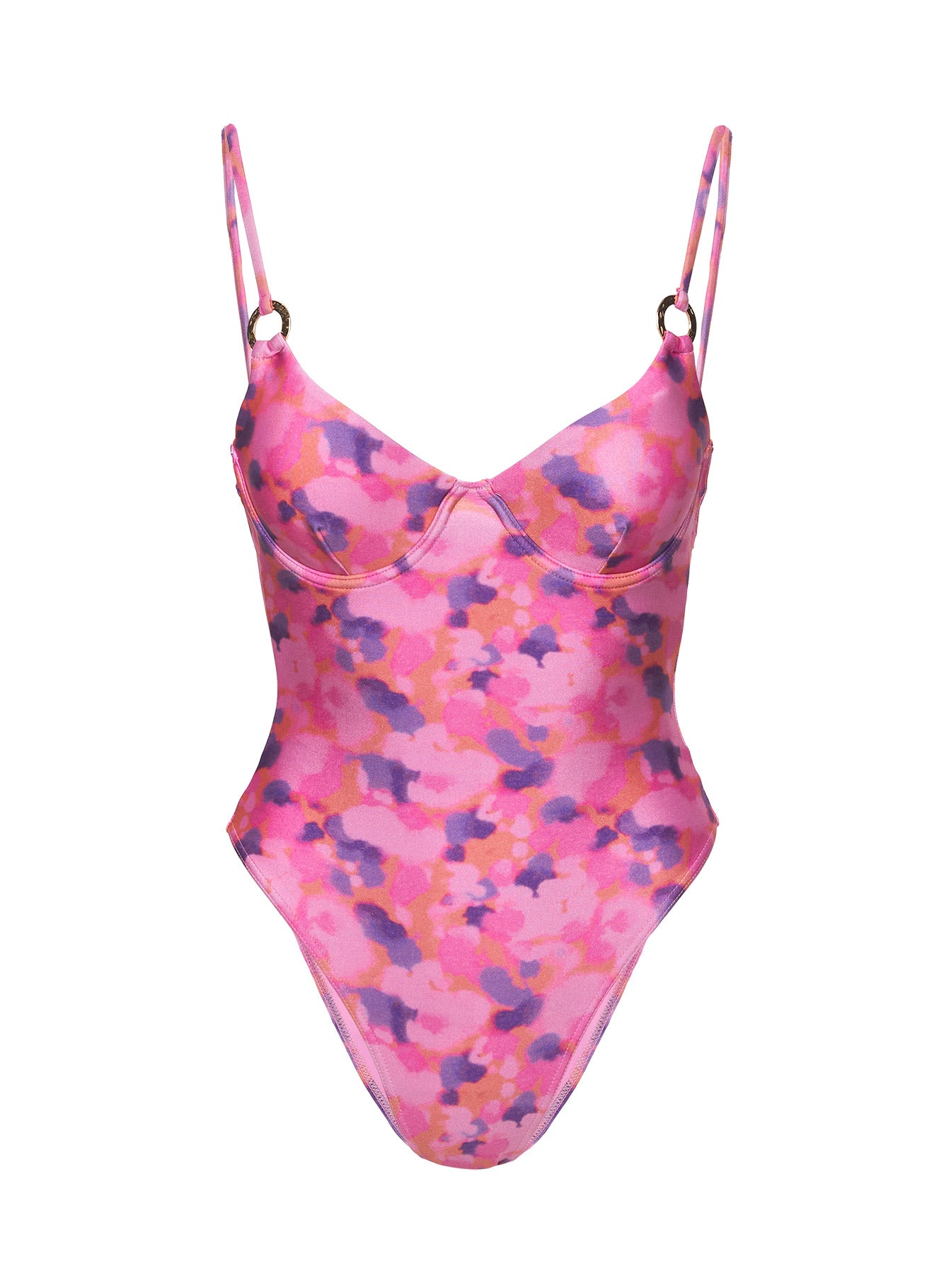 Birdie One Piece Purple Floral