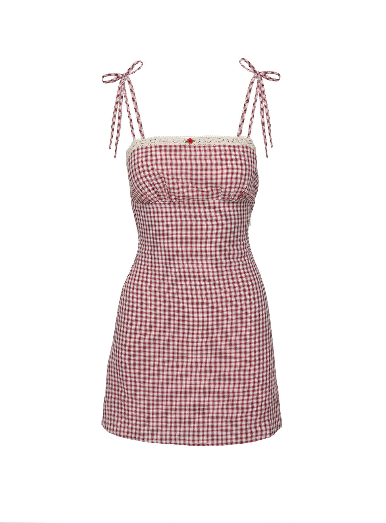 princess polly checkered dress Burkes Mini Dress Red Check