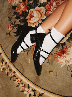 Berta Heels Black Patent