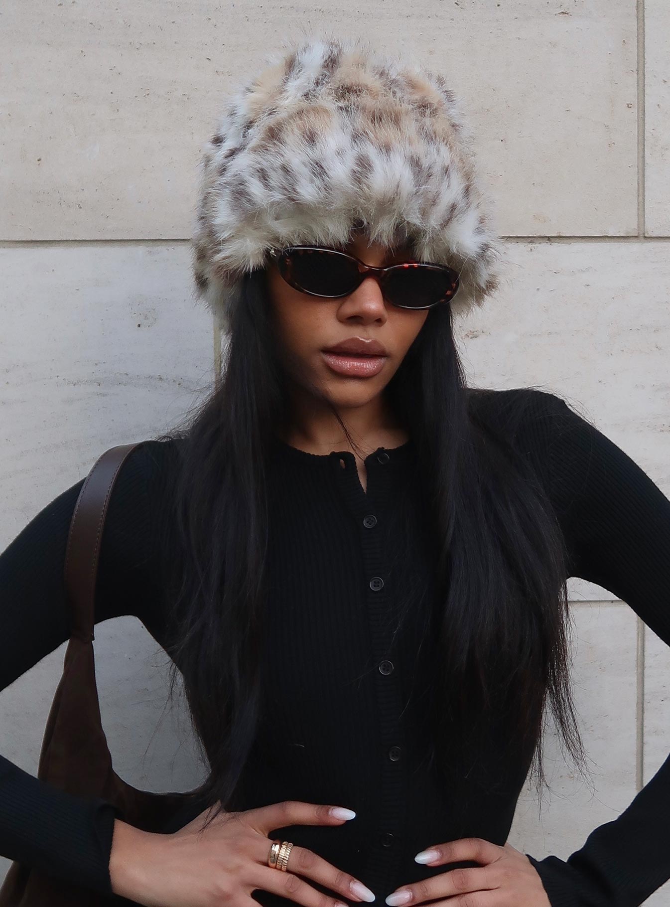 Birkley Fluffy Hat Leopard | Princess Polly
