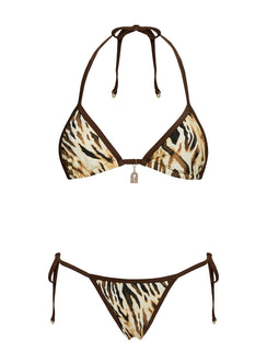 Beasley Tie Side Bikini Bottoms Tiger