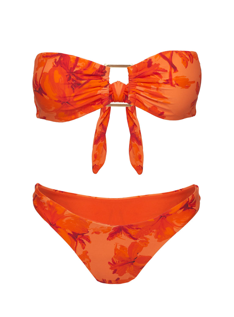 Calbira Cheeky Bikini Bottoms Orange Floral Princess Polly USA calbira-cheeky-bikini-bottoms-orange-floral-princess-polly-usa