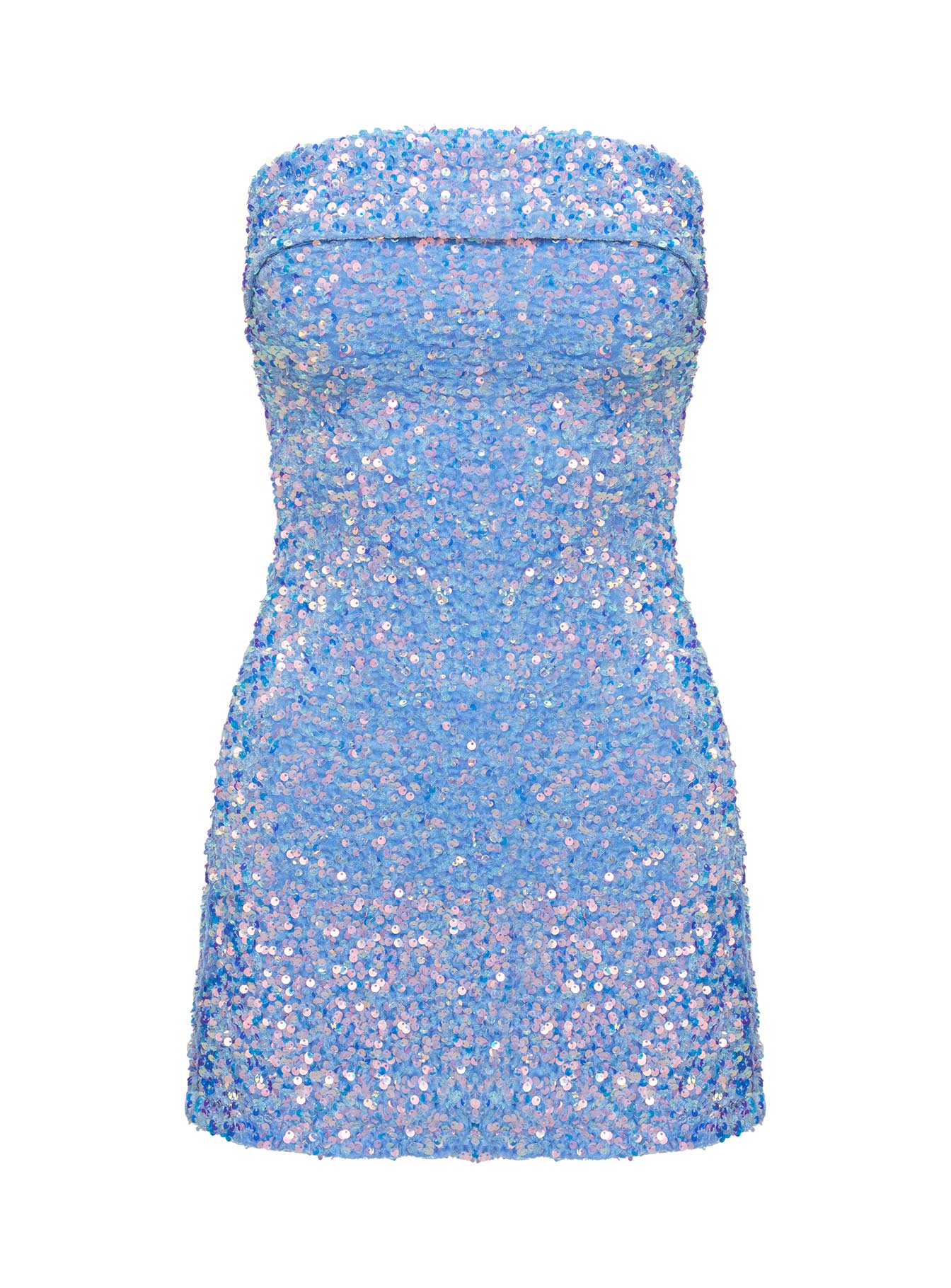 Caprina Sequin Mini Dress | Light Blue Caprina Sequin Mini Dress | Light Blue