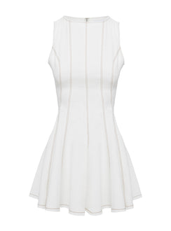 princess polly pleated dress Composure Pleat Mini Dress White