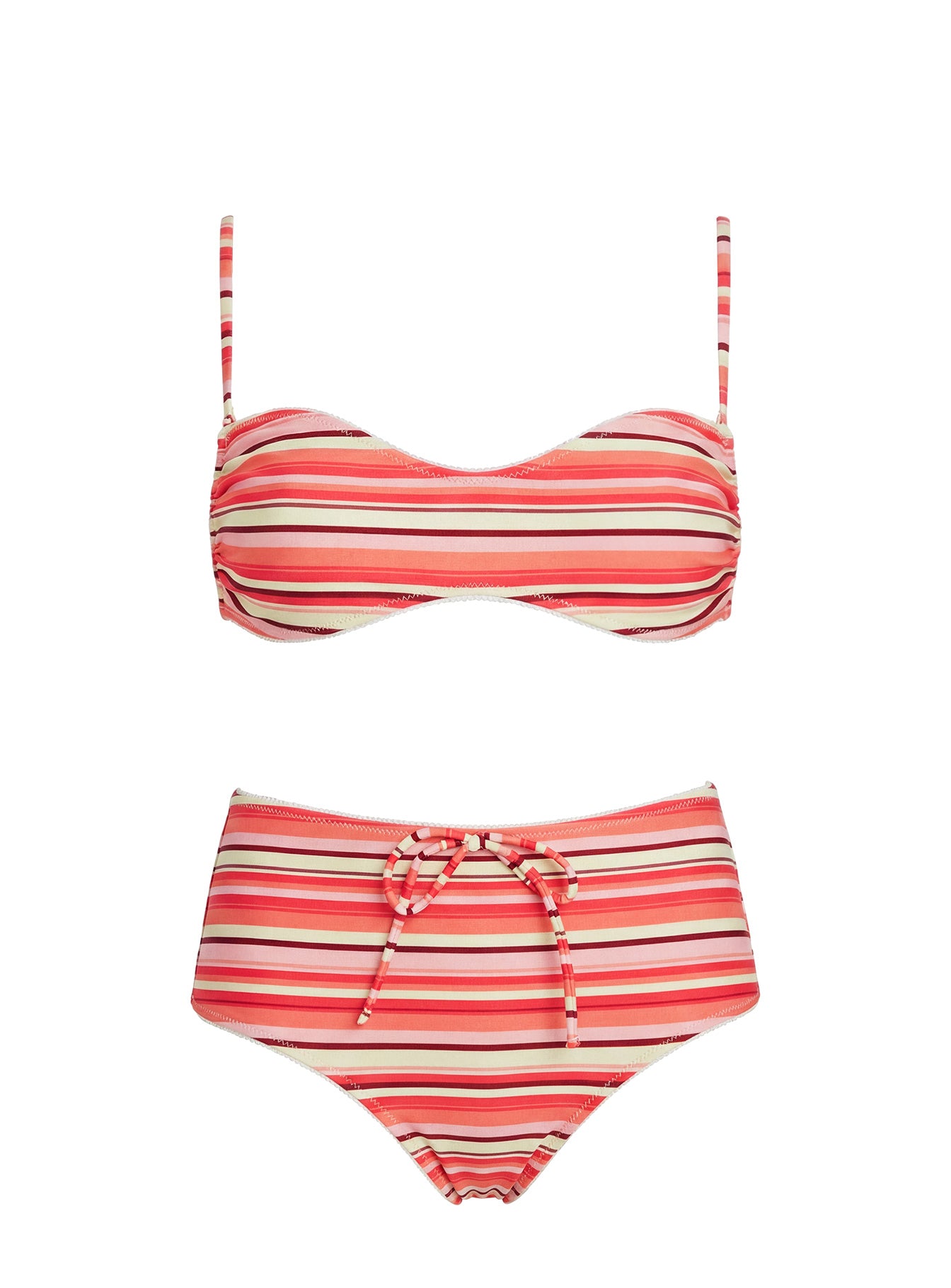 Tan Lines Micro Swim Shorts Orange Stripe