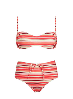 Tan Lines Micro Swim Shorts Orange Stripe