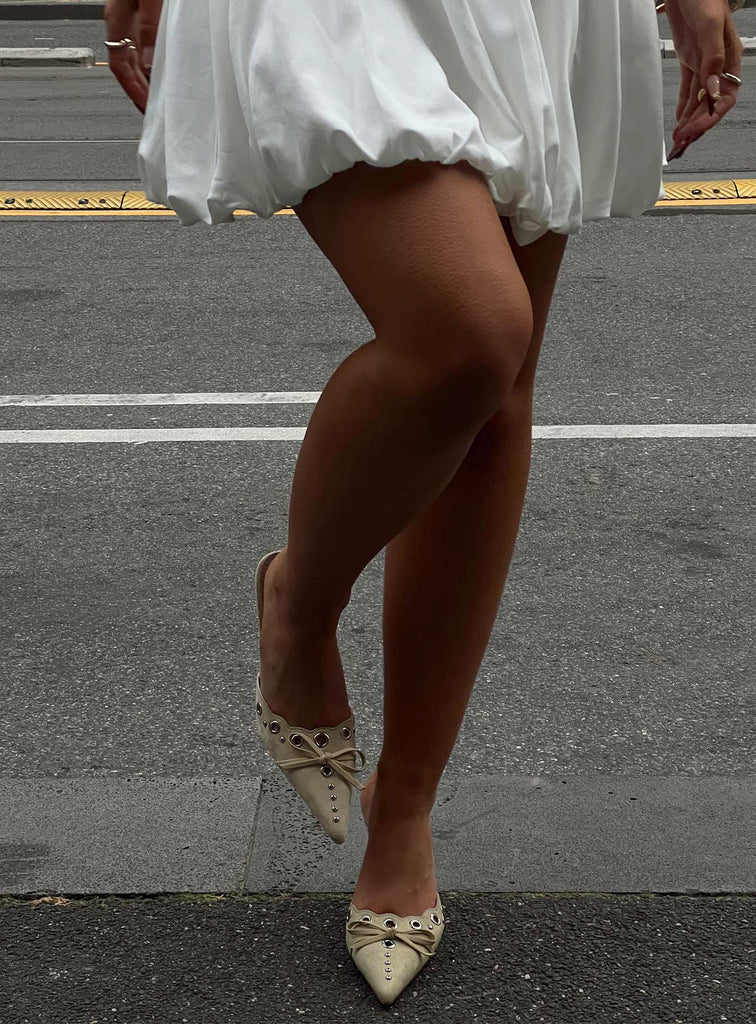 Charisma Pointed Toe Heels Taupe | Princess Polly