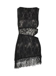 product Princess Polly Dakarie Lace Mini Dress Black Square Neck 