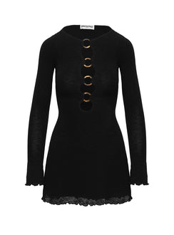Princess Polly Women's DEJONGE RING MINI DRESS - Black - MINI dresses Princess Polly Women's DEJONGE RING MINI DRESS - Black - MINI dresses