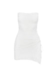 Princess Polly Straight Neck  Donelli Lace Mini Dress White