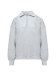 product Dream Fleece Quarter Zip Sweatshirt Grey Marle Princess Polly  Long 