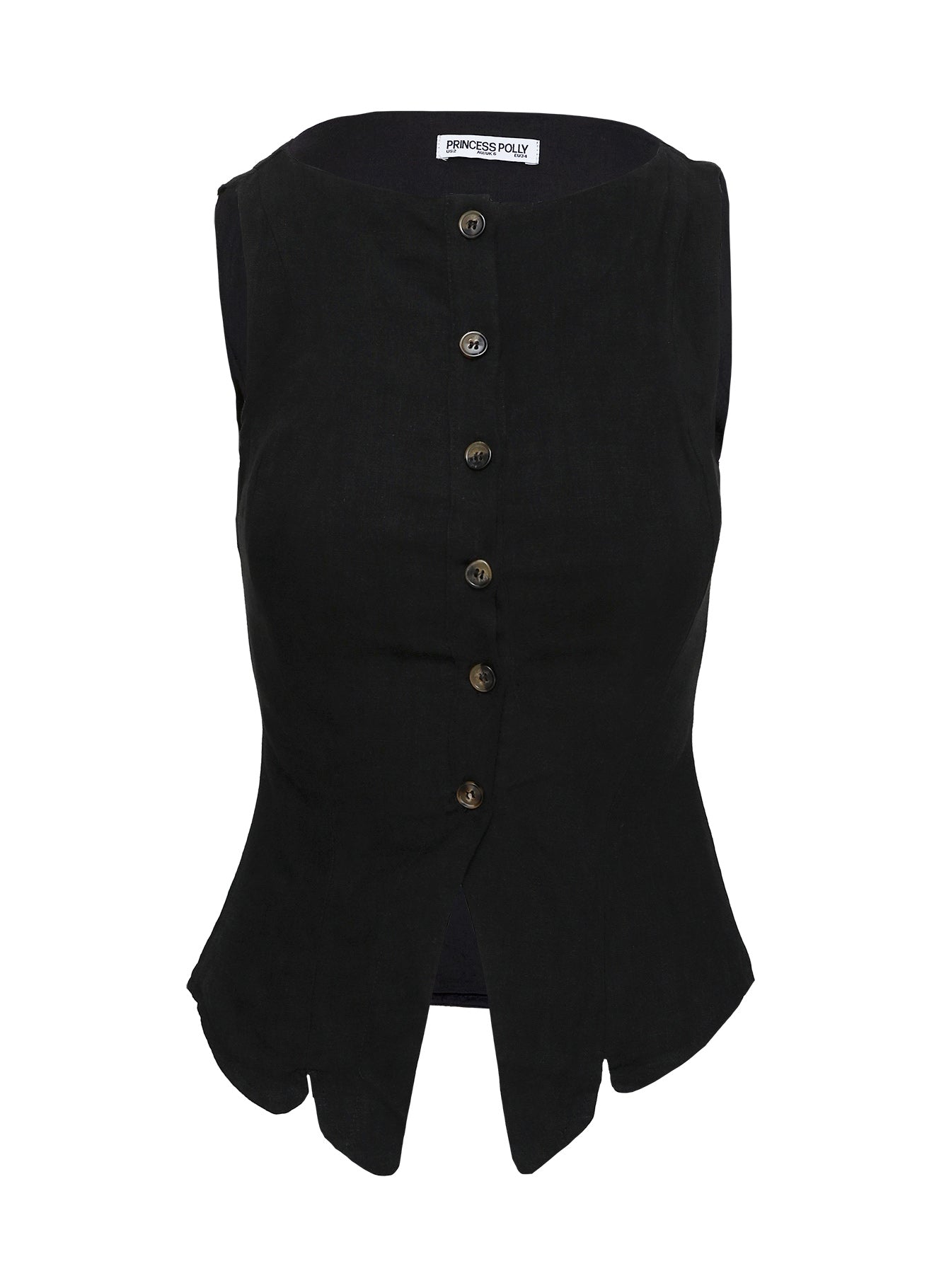 Dulcinea Longline Vest Top Black | Princess Polly Dulcinea Longline Vest Top Black | Princess Polly