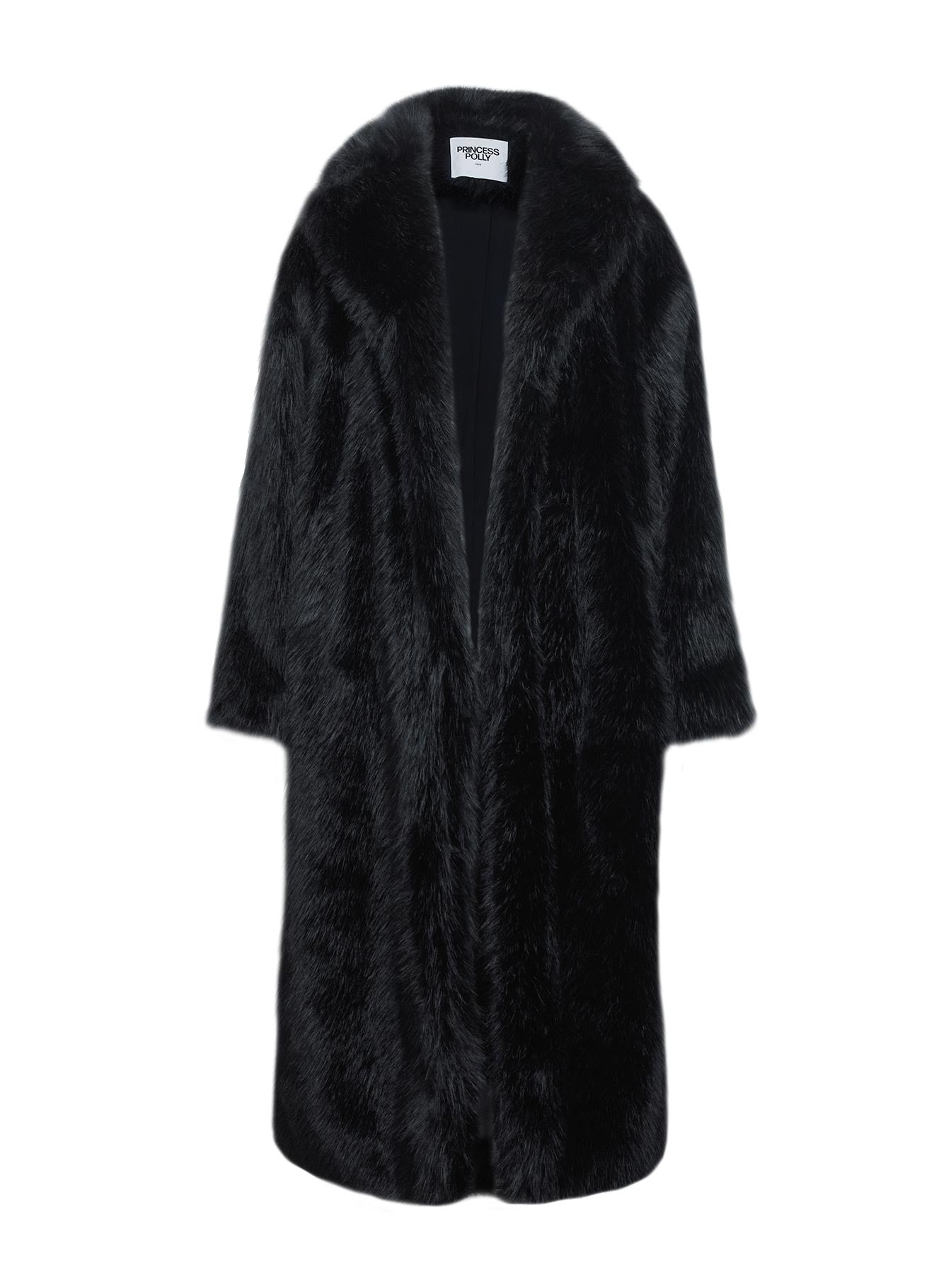 End Of Beginning Faux Fur Longline Jacket M | L | Black | Womens | Princess Polly End Of Beginning Faux Fur Longline Jacket M | L | Black | Womens | Princess Polly
