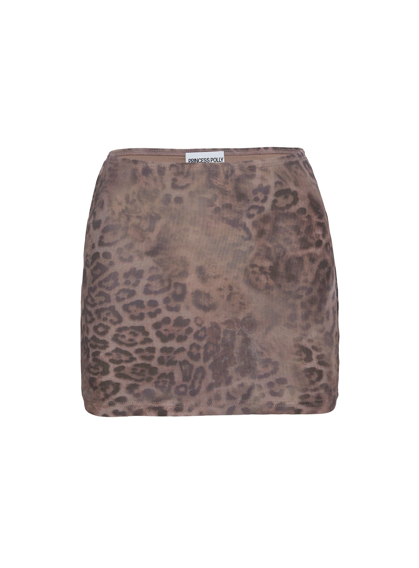 Eustacia Mini Skirt Leopard | Princess Polly