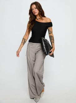 Emerey Off Shoulder Top Black