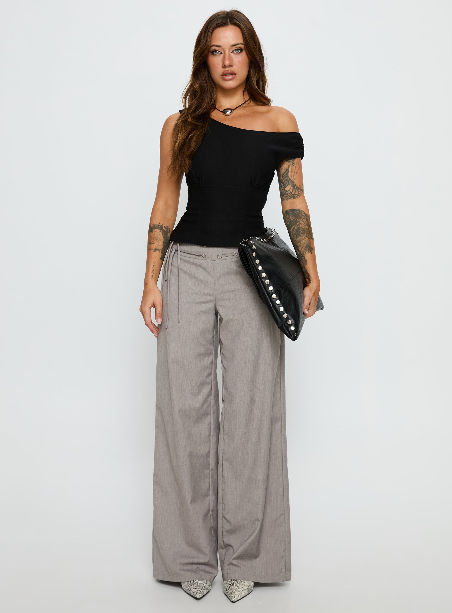 Emerey Off Shoulder Top Black