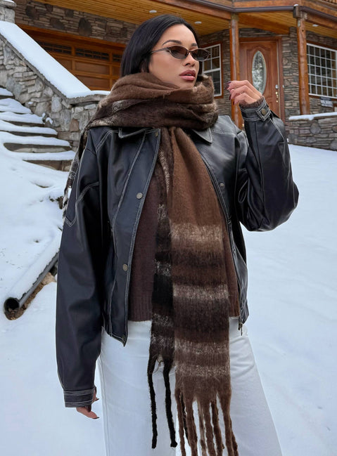 Eunoia Scarf Beige / Brown