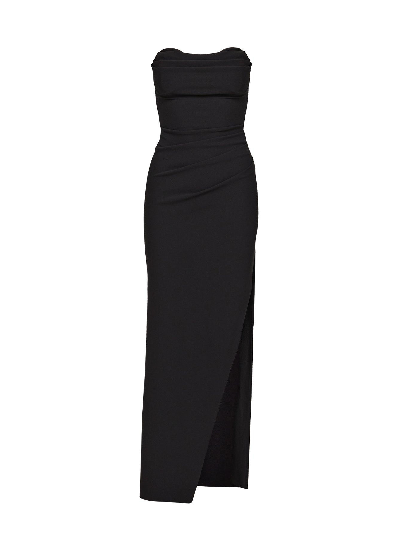 product Princess Polly Ferri Strapless Maxi Dress Black Straight Neck 