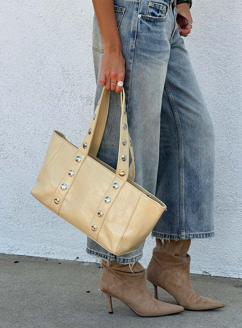 Fever Dreams Eyelet Shoulder Bag Yellow