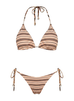 Fluera Reversible High Side Tie Bikini Bottoms Animal