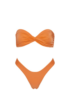 Nevaeh High Cut Bikini Bottoms Orange