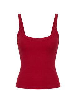 Kasper Cinched Tank Top Wine
