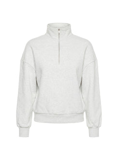 Rozanna 1/4 Zip Jumper Grey Marle