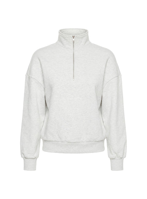 Rozanna 1/4 Zip Jumper Grey Marle