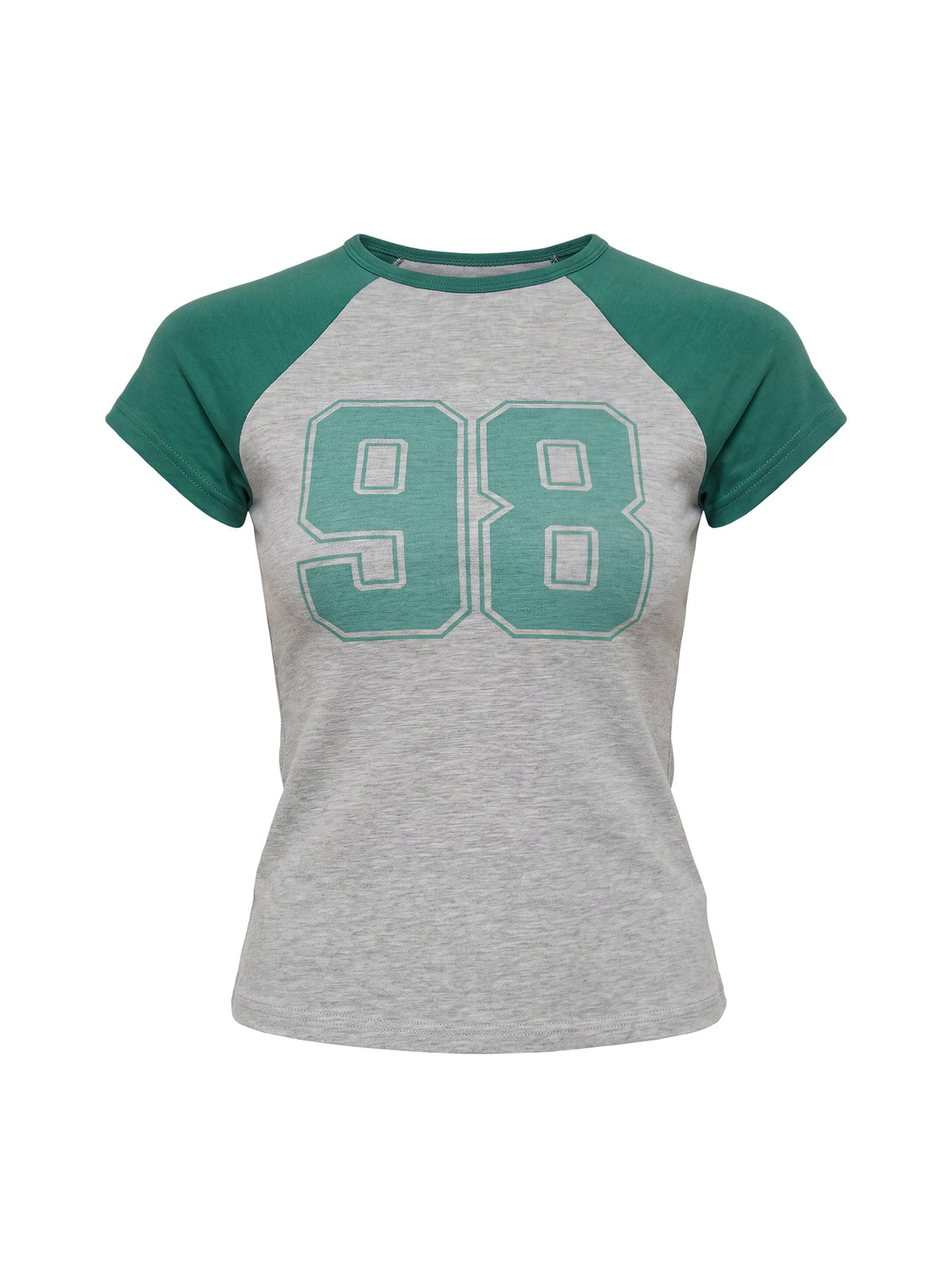 98 Classics Raglan Graphic Top Green / Grey