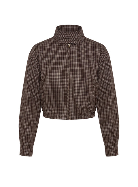 Aura Jacket Chocolate Plaid