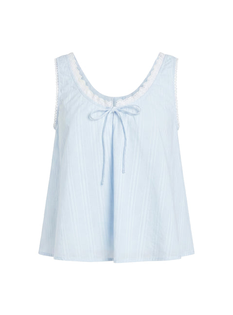 Antiquity Babydoll Top Blue