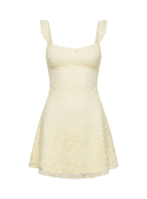 Beacall Mini Dress Lemon