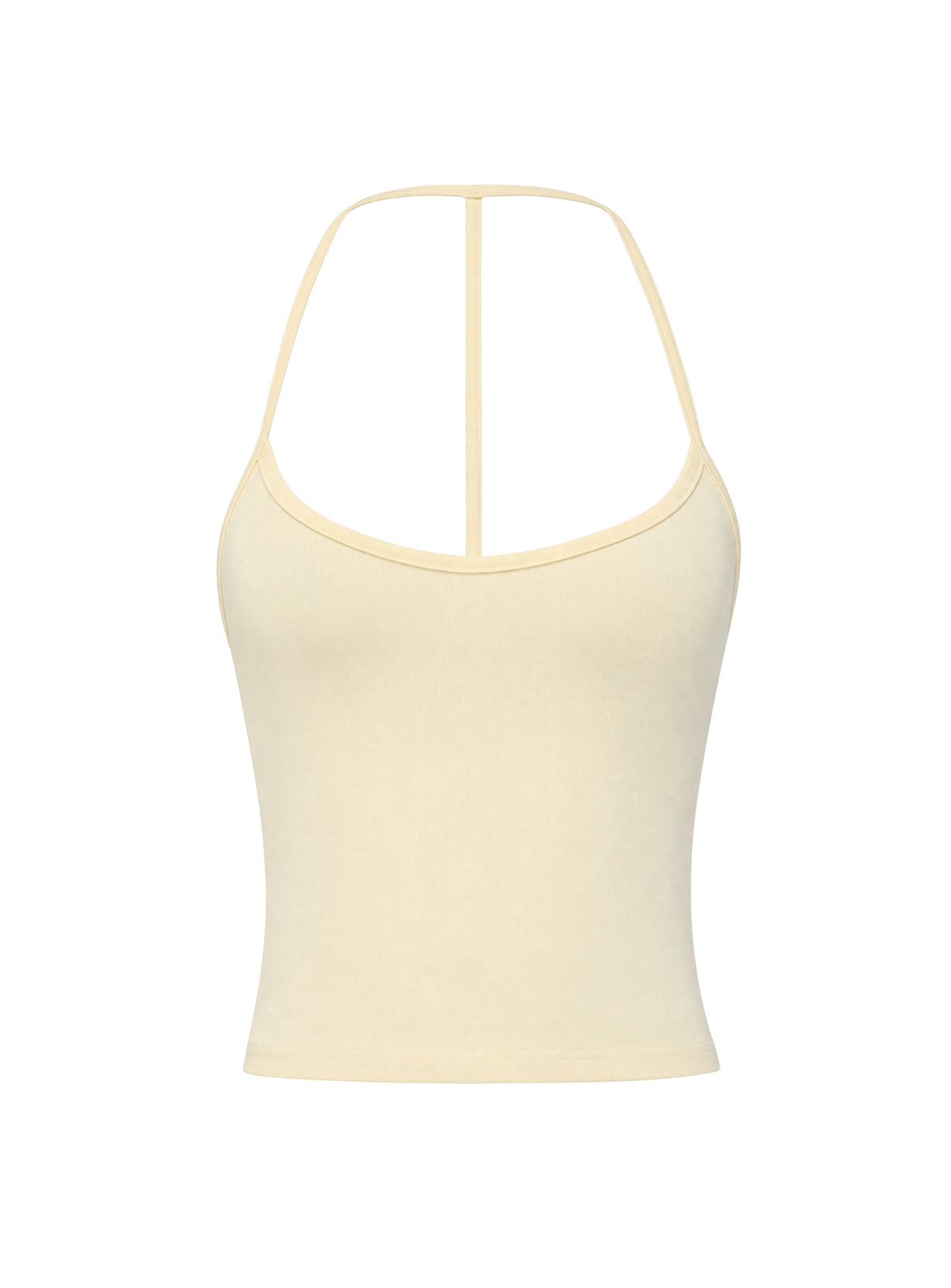 Cecilly Trim Racerback Top Yellow