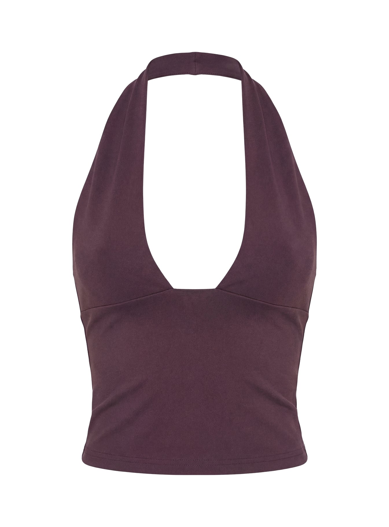 Christelle Halter Tank Top Aubergine | Princess Polly