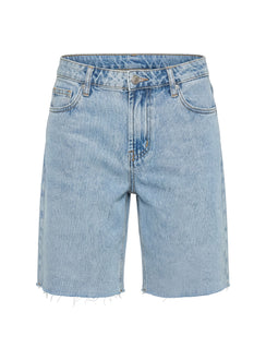Cult Classic Longline Denim Shorts Light Blue Wash