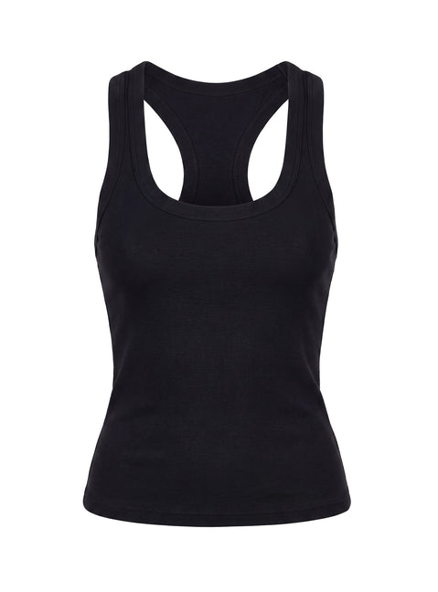 Daily Define Racerback Tank Top Black