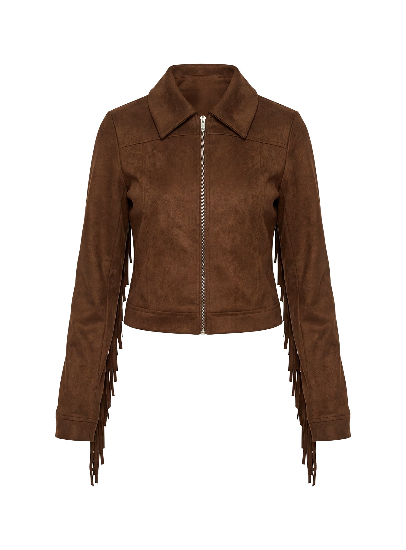 Dakohda Fringe Jacket Chocolate Brown