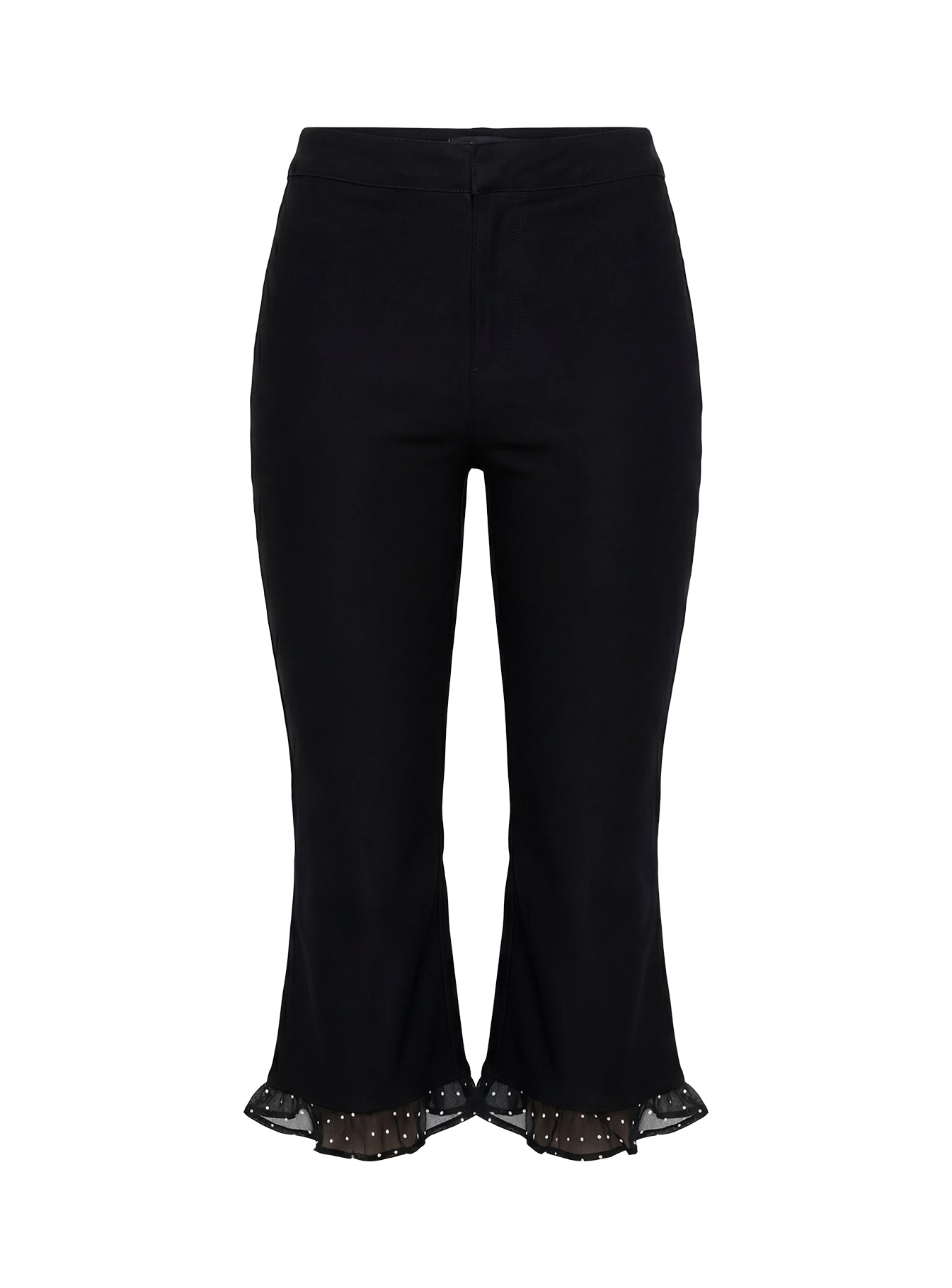 Darsie Frill Capri Black Polka Dot | Princess Polly