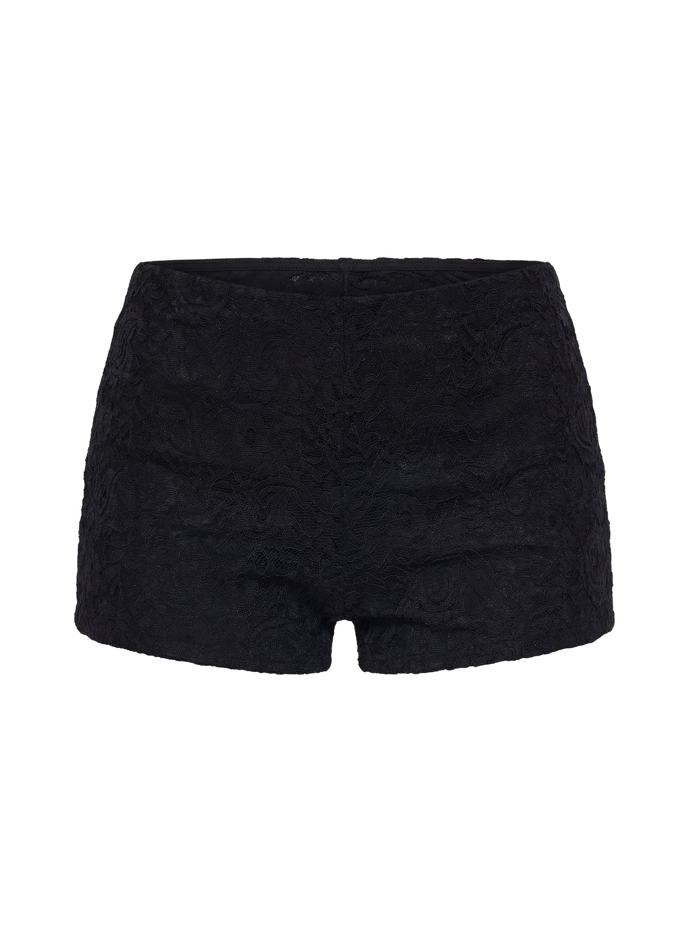 Daveney Lace Micro Shorts Black | Princess Polly