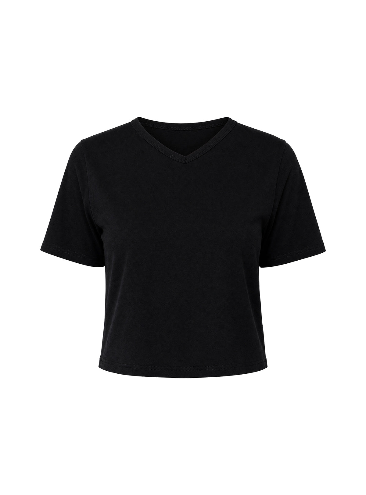 Dealia High V Boxy Tee Black