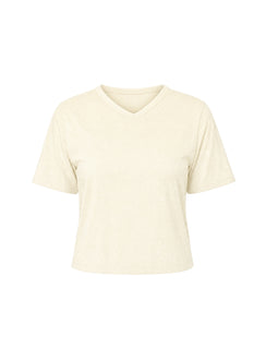 Dealia High V Boxy Tee Yellow