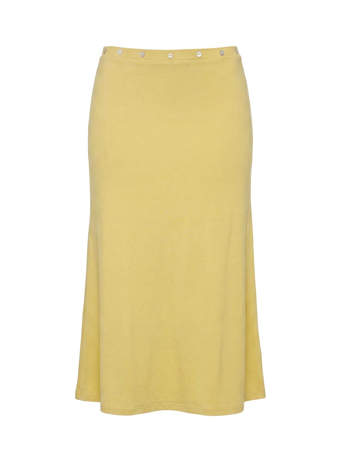Featuring the Esperia Button Midi Skirt Green in womens-skirts with fitted aline silhouette product Princess Polly