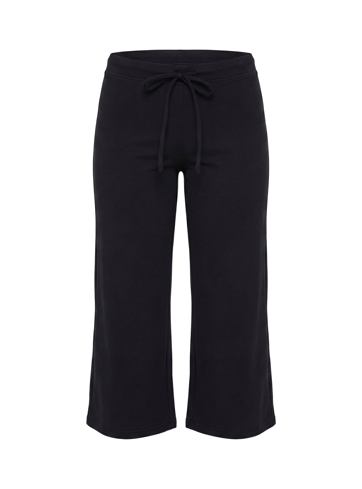 Kallora Low Rise Wide Leg Capris Black