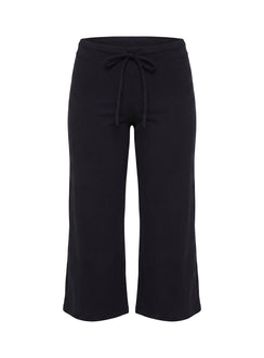 Kallora Low Rise Wide Leg Capris Black