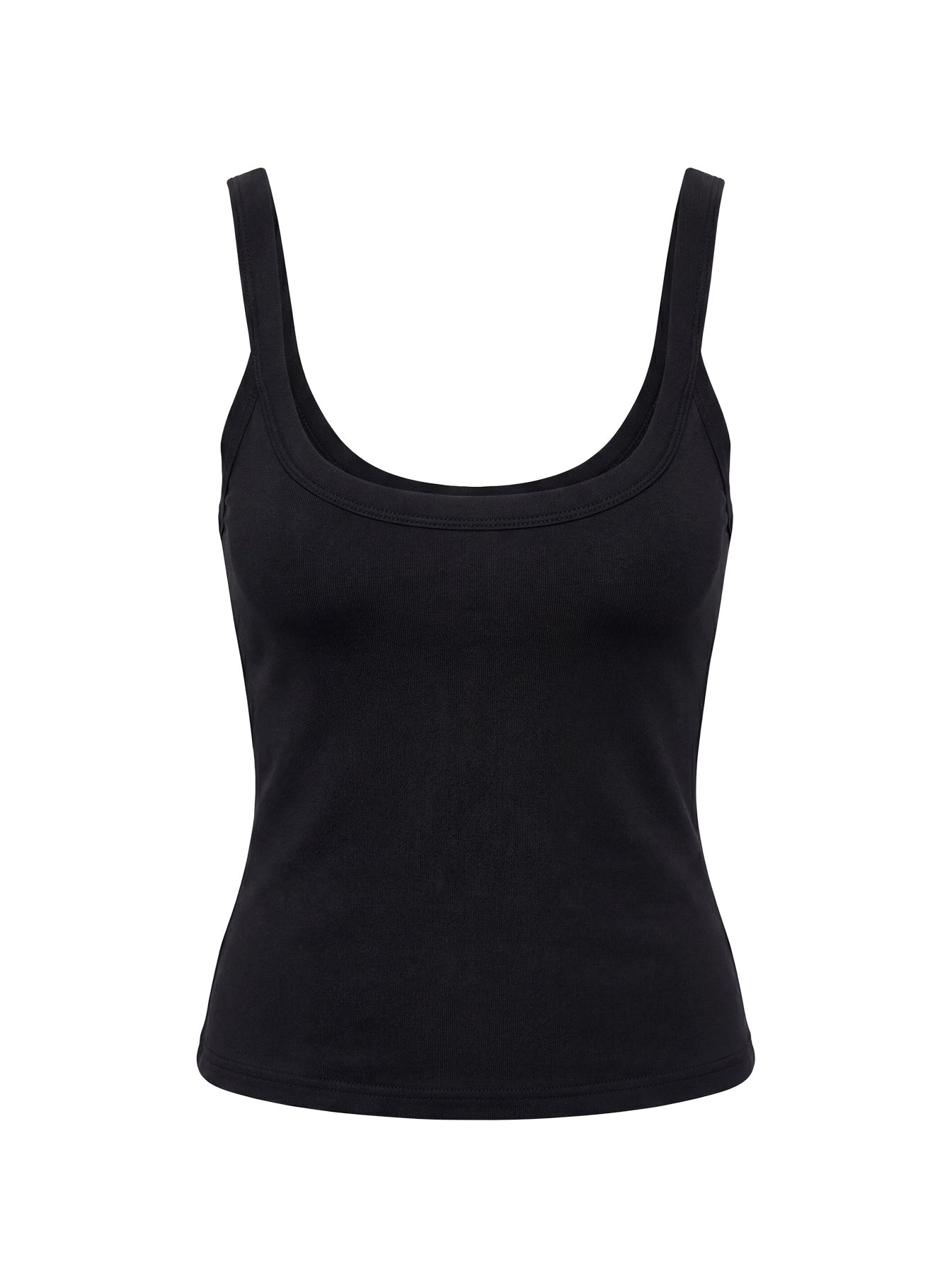 Kasper Cinched Longline Tank Top Black